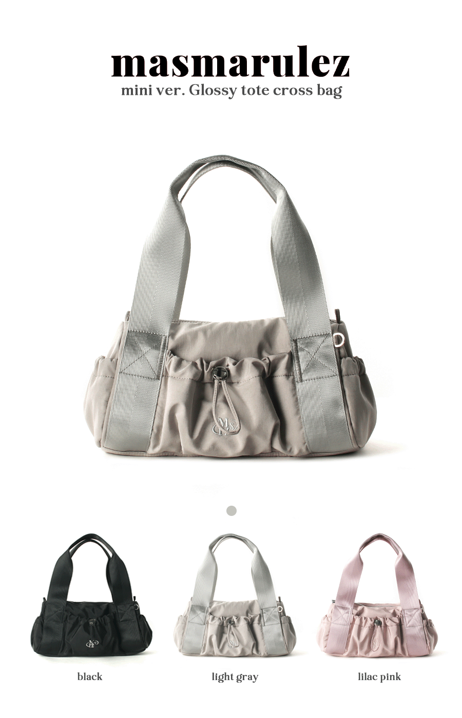 【masmarulez】韓国人気★Mini ver. Glossy cross bag + Pouch MUSINSA公式 | MASMARULEZ [INT][POUCH SET] mini ver. glossy